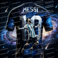 New Arrival Summer Men Jersey Top Fan Gift Messi Jersey Tshirt Men Football Jersey Women Jersey Adult Women Jersey Kid Jersey