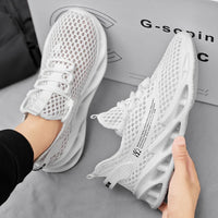 Summer Sneakers Men Trendy Breathable Running Tennis Shoes Outdoor Sports Tenis Masculino White Casual Walking Shoes