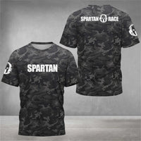 Spartan 3D Graphic Printed T Shirt Men Fitness Gym Compression Short Sleeve Breathable T Shirt O-neck Top T Shirts