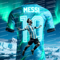 New Arrival Summer Men Jersey Top Fan Gift Messi Jersey Tshirt Men Football Jersey Women Jersey Adult Women Jersey Kid Jersey