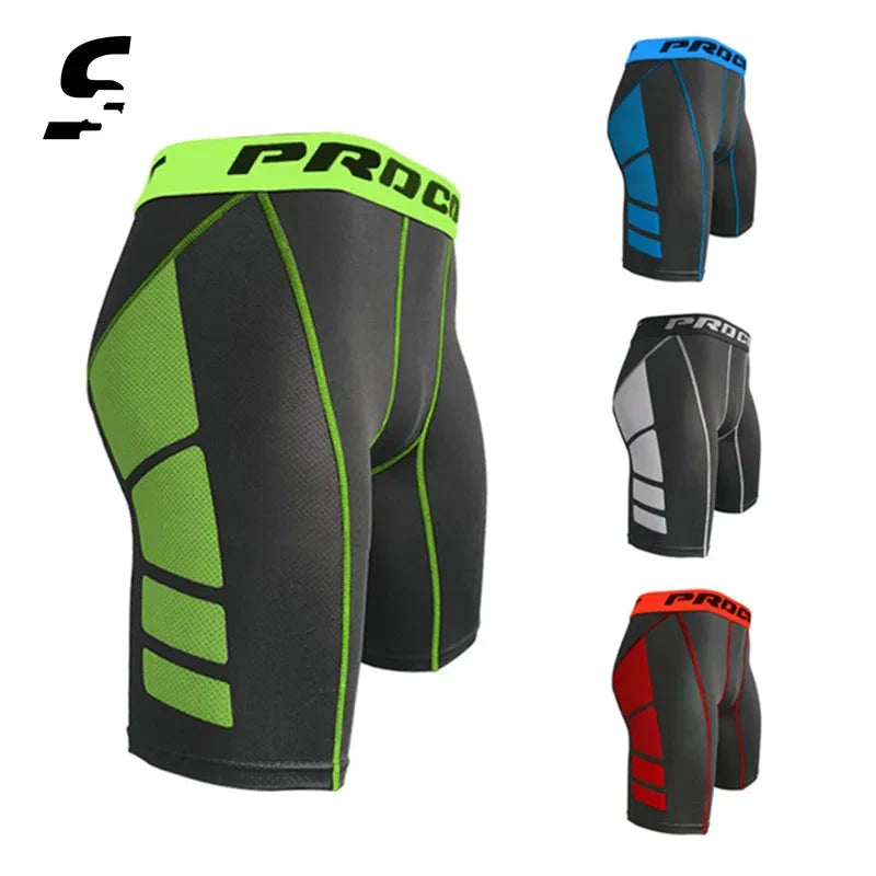 Men Compression Gym Shorts Quick Dry Fitness Sport Tight Gym Running Shorts Workout Fitness Jogger Leggings Men Athletic Tight VibeFlex Sports