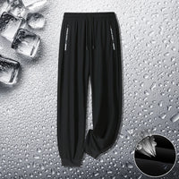 Summer Men Casual High end Ice Silk Pants Sports Pants Quick-Drying Men's Trousers Sweatpants Male Elastic Plus Size 8xl 7xl 