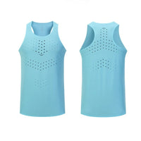 Men's Ultra-Light Quick-Dry Running Vest Summer Breathable Top for Marathon Athletics Gym Training Fitness Workout Apparel