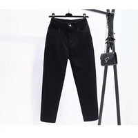 Korean Fashion High Quality High Elasticity Men's Pants Korean Style Luxury White Boyfriend Solid Designer Clothes Jeans Man