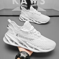 Summer Sneakers Men Trendy Breathable Running Tennis Shoes Outdoor Sports Tenis Masculino White Casual Walking Shoes