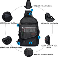 Sling Bags, Chest Shoulder Backpacks Crossbody Purse Outdoor Chest Bag Travel Backpack for Men Women