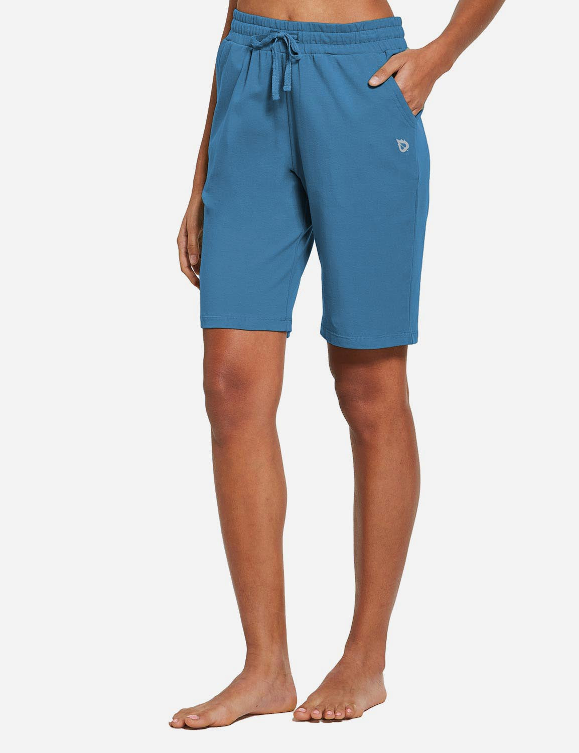Evergreen High Rise Bermuda Shorts - Copen Blue / XS