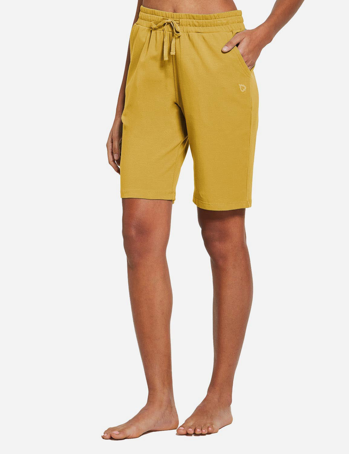 Evergreen High Rise Bermuda Shorts - Misted Yellow / XS