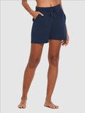 Women's Cotton Lounge Shorts - Navy Blue / S