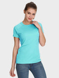 Women's Outdoor Short Sleeve T-Shirt - Blue / M