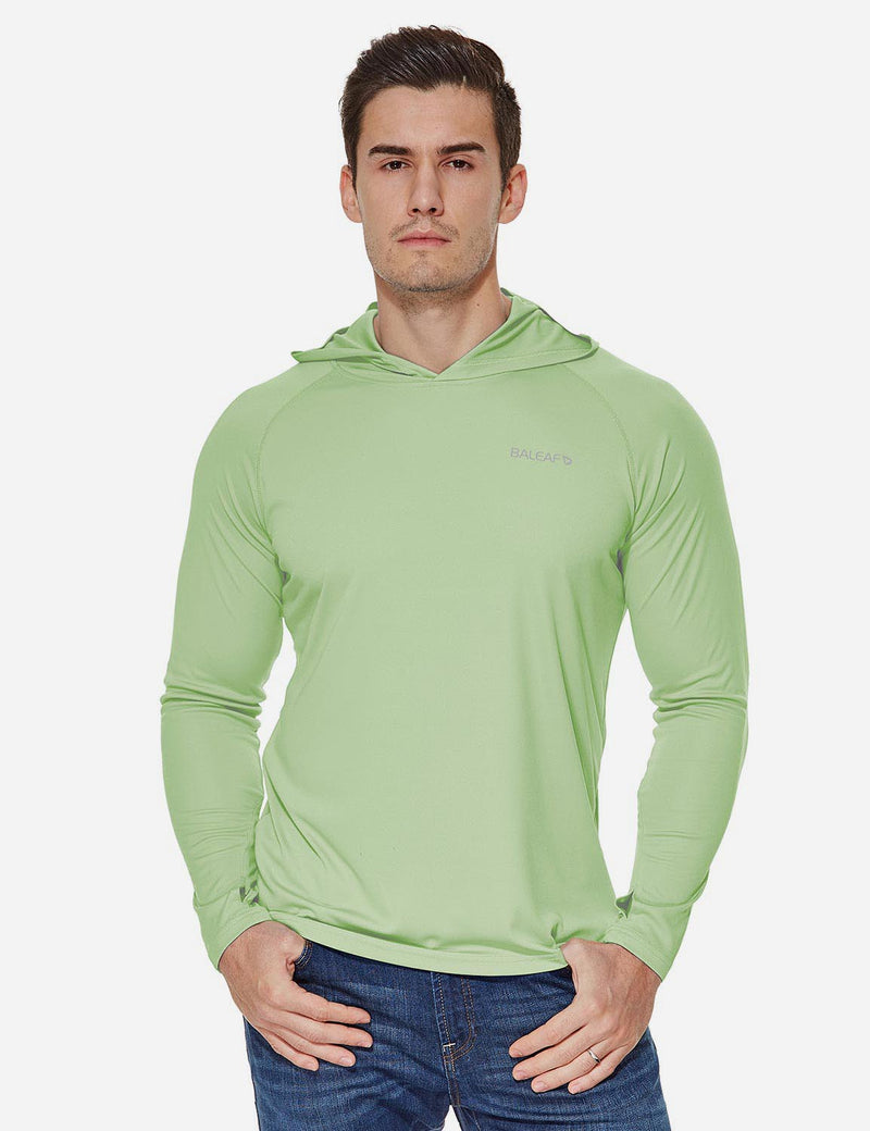 Men's UPF 50+ Sun Hoodie - Pale Green / 2XL