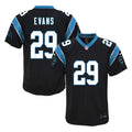Akayleb Evans Youth Nike  Black Carolina Panthers Custom Game Jersey