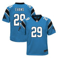 Akayleb Evans Youth Nike  Blue Carolina Panthers Alternate Custom Game Jersey