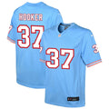 Amani Hooker Youth Nike Light Blue Tennessee Titans Oilers Throwback Custom Game Jersey