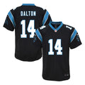 Andy Dalton Youth Nike  Black Carolina Panthers Custom Game Jersey