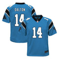 Andy Dalton Youth Nike  Blue Carolina Panthers Alternate Custom Game Jersey