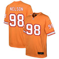 Anthony Nelson Youth Nike Orange Tampa Bay Buccaneers Custom Throwback Game Jersey