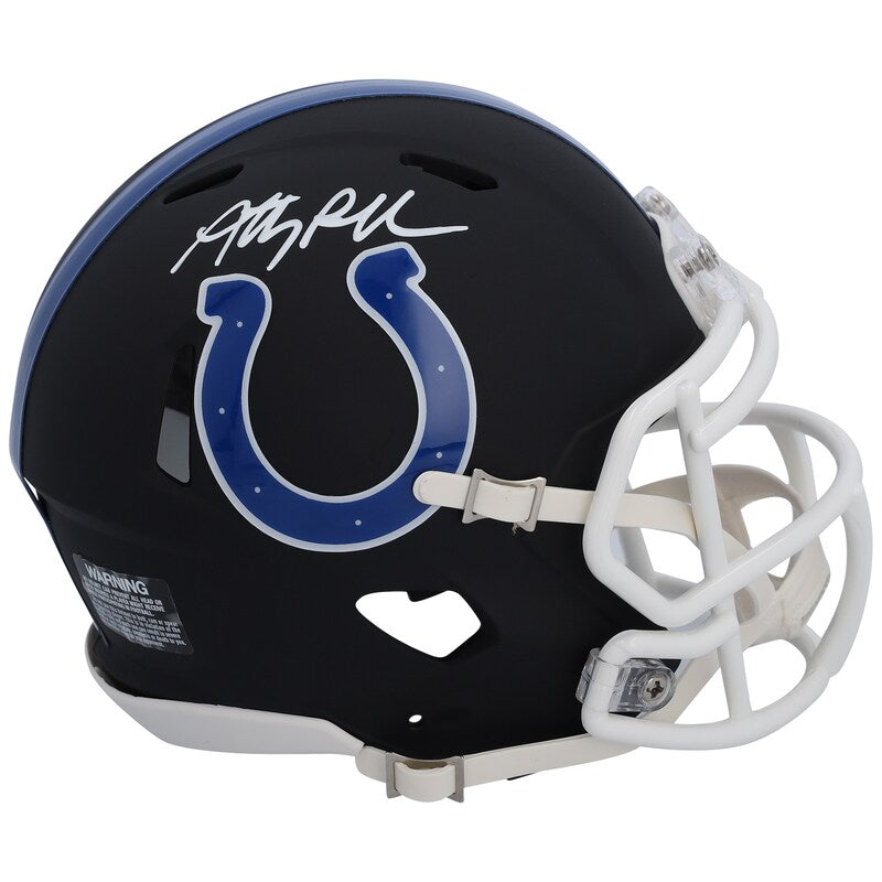 Anthony Richardson Indianapolis Colts Autographed Riddell Black Matte Speed Mini Helmet