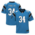 Anthony Tyus III Youth Nike  Blue Carolina Panthers Alternate Custom Game Jersey