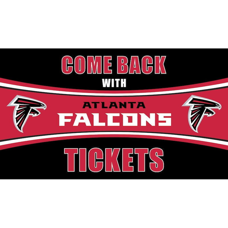 Atlanta Falcons 28" x 16" Come Back With Tickets Door Mat