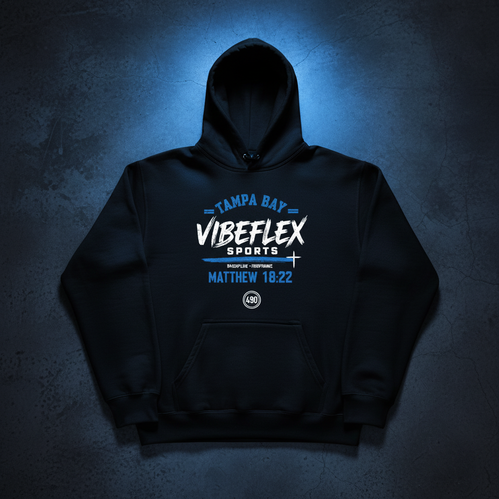 VibeFlex Sports Tampa Bay Edition Hoodie - Matthew 18:22