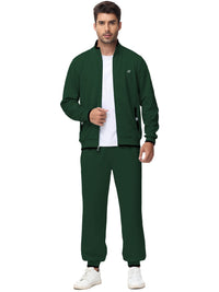 Men'S Tracksuits Sweatsuits for Men Set Track Suits 2 Piece Casual Athletic Jogging Warm up Full Zip Sweat Suits Armygreen S