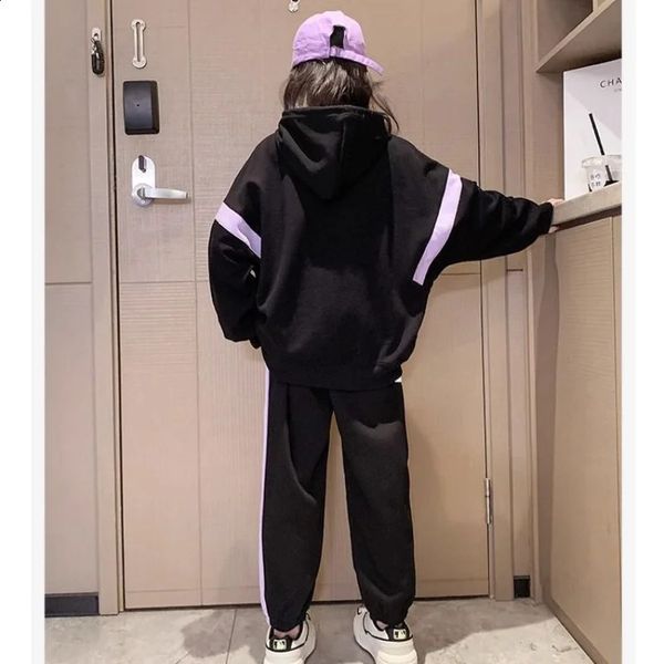 Spring And Autumn Activity Baby Clothing PCS Childrens Long Sleeved Letter Hoodie Wide Legged Pants Set For Year Old Girls 3c6c