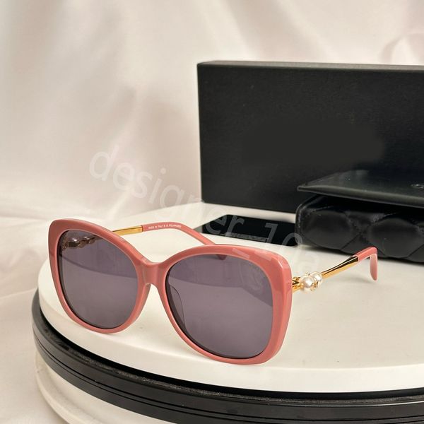 Designer channnells Sunglasses for women Classic oversize Eyeglasses square frame Outdoor Beach Sun Glasses For Man Woman Mix Color Optional Pearl frame