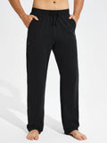Men's Cotton Yoga Cargo Pants - Dark Gray / L
