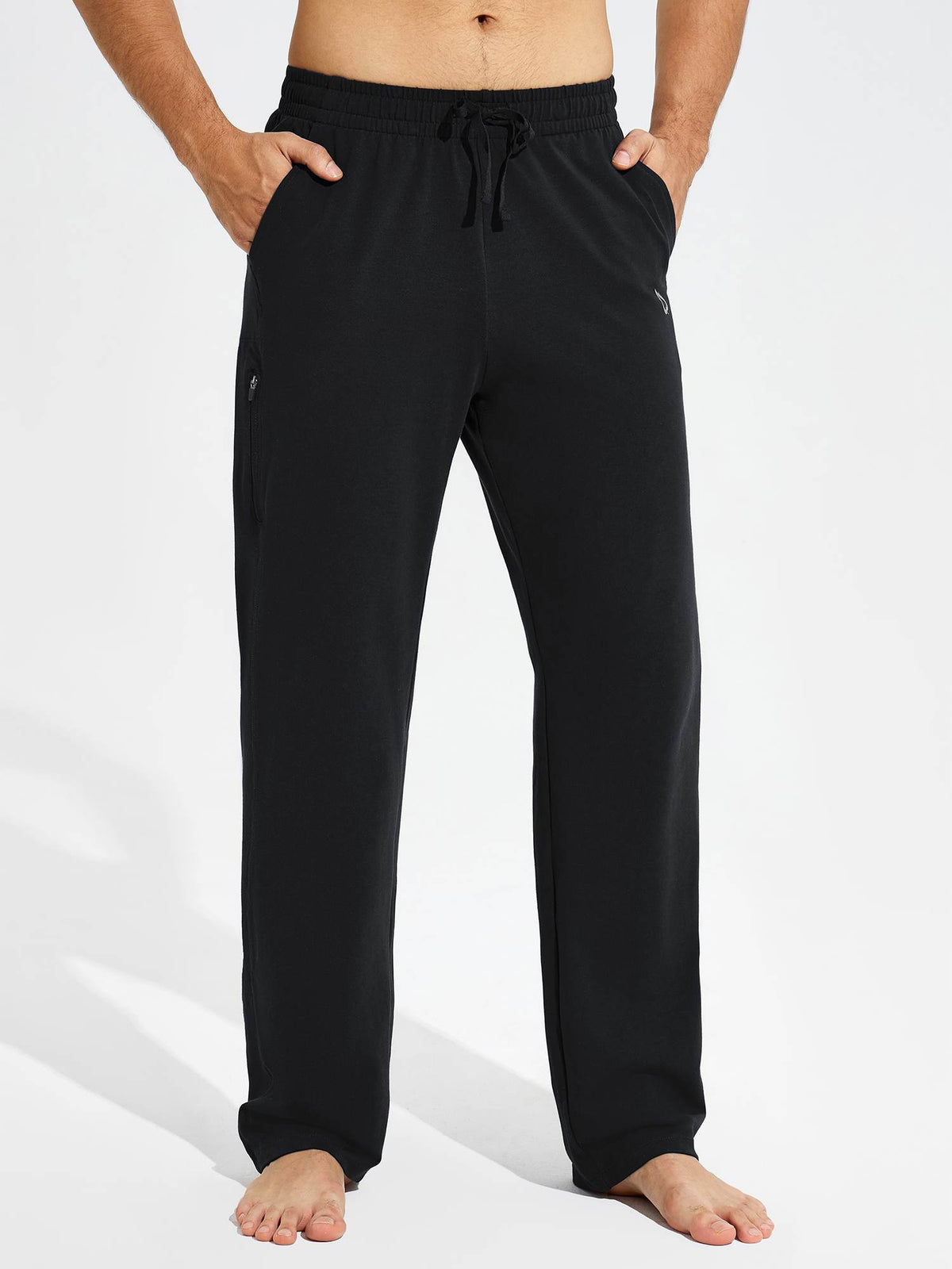 Men's Cotton Yoga Cargo Pants - Dark Gray / L