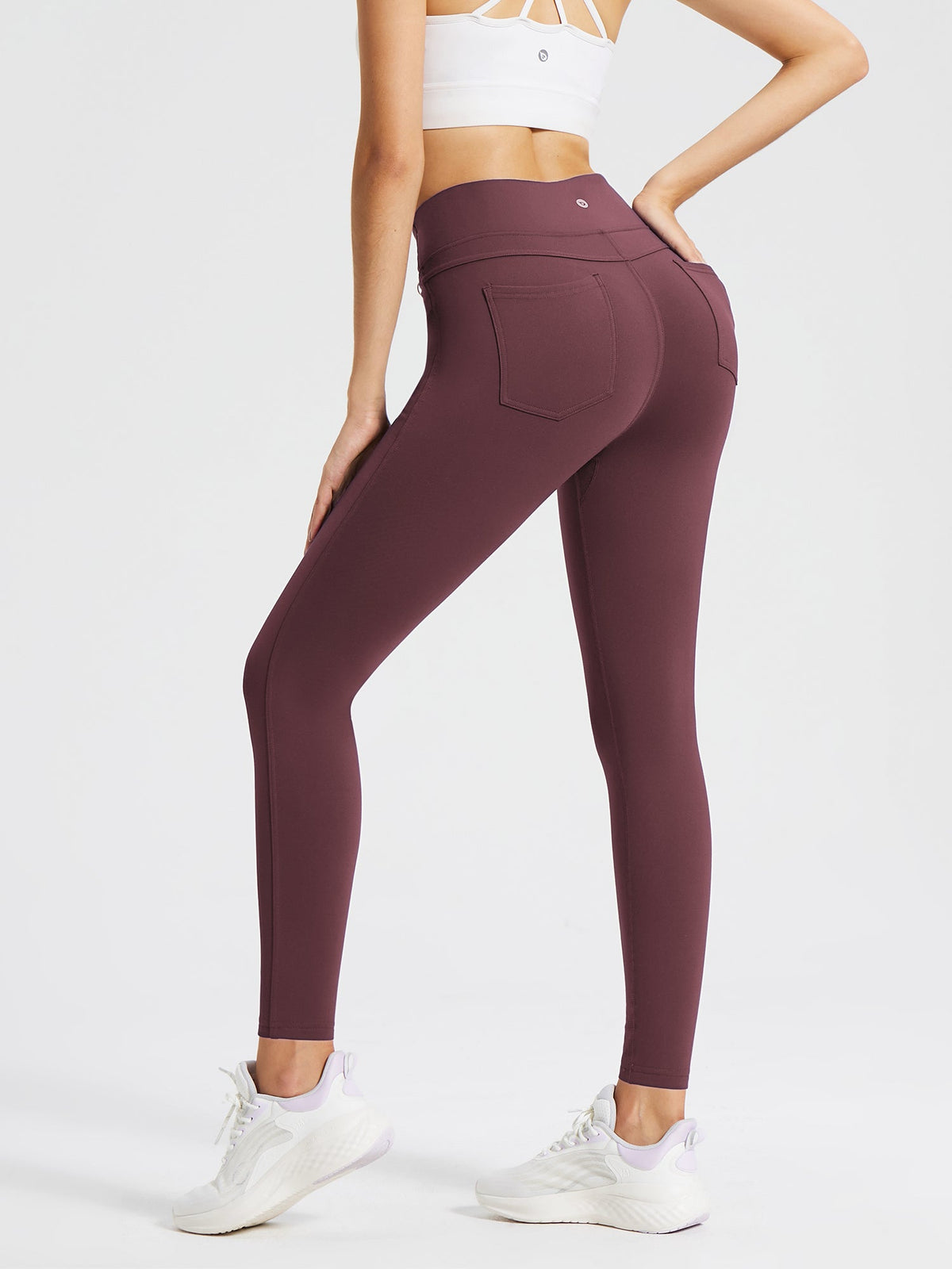 Laureate Fleece-Lined Denim Leggings - XL / Zinfandel