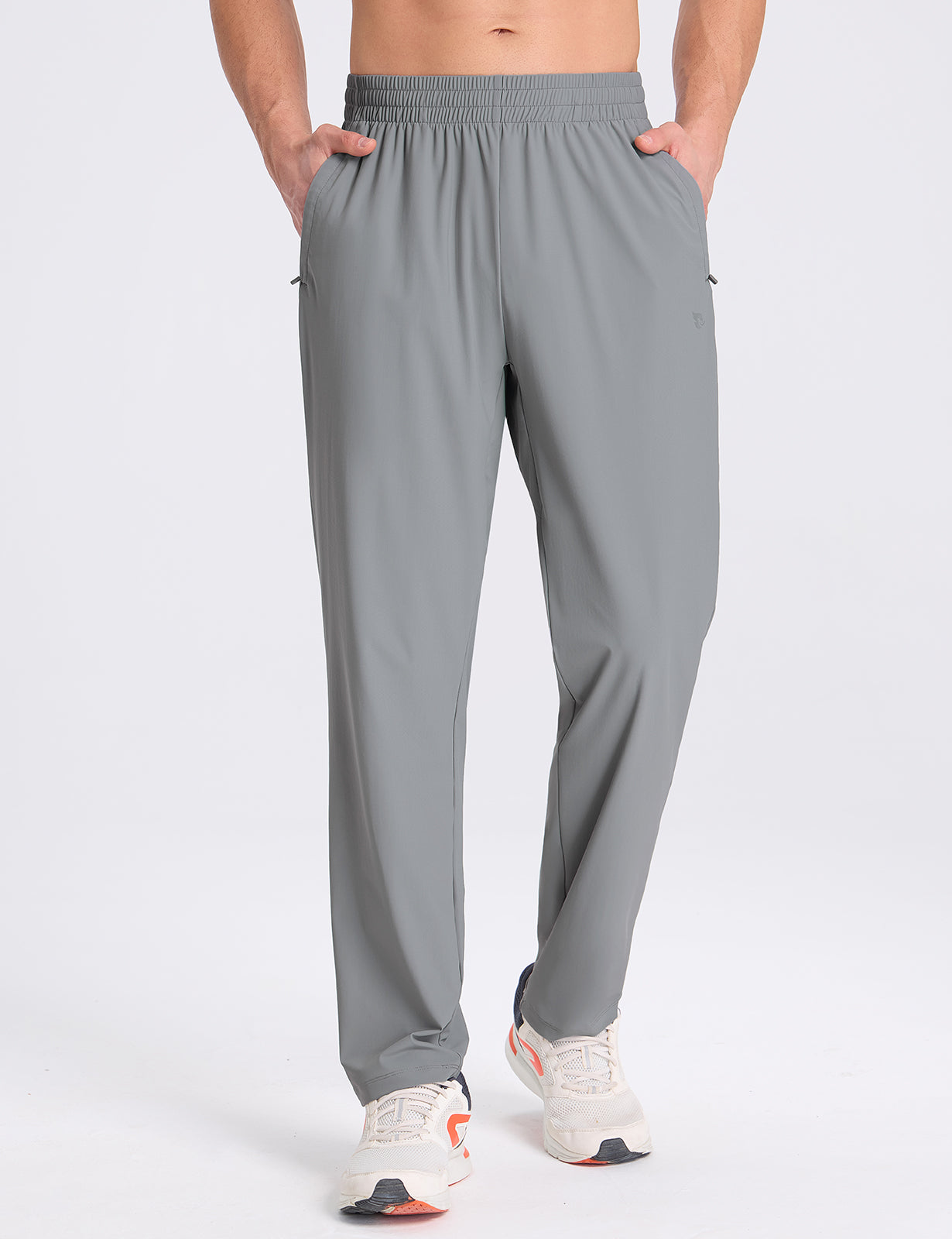 Men's Stretch Waist Tapered Joggers - Gray / 2XL