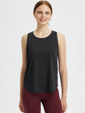 Fresh Horizon UPF 50+ Slim Fit Mid-Length Racerback Tank Top - Anthracite / 2XL