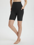 Women's 8" Super High-Waisted Biker Shorts - Black / 3XL