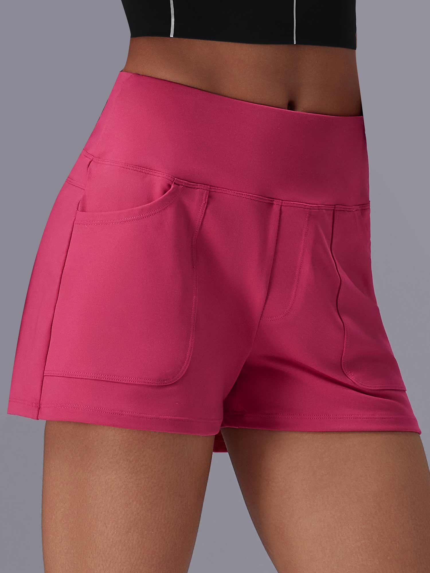 Secret Breeze 2.5" Slim Fit Shorts - Rose Red / S