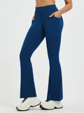 Women’s Yoga Workwear High-Waisted Flared Pants - Navy Blue / XS