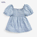 Children's clothing summer new girls short-sleeved T-shirt cotton round neck children's T-shirt