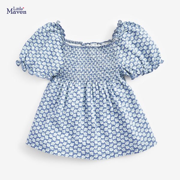 Children's clothing summer new girls short-sleeved T-shirt cotton round neck children's T-shirt