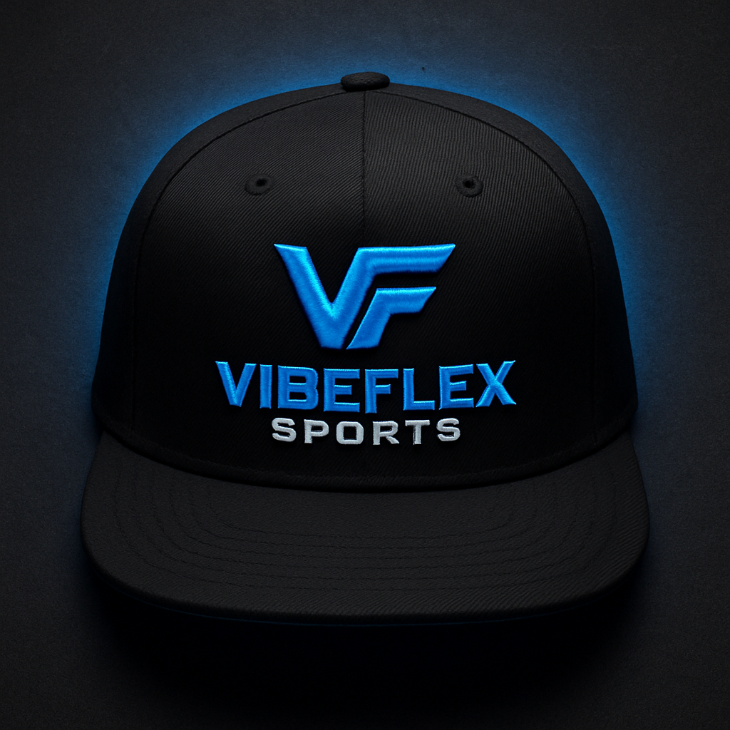 VibeFlex Sports 490 Tampa Edition Snapback Hat — black Richardson 112 with cobalt blue embroidered logo