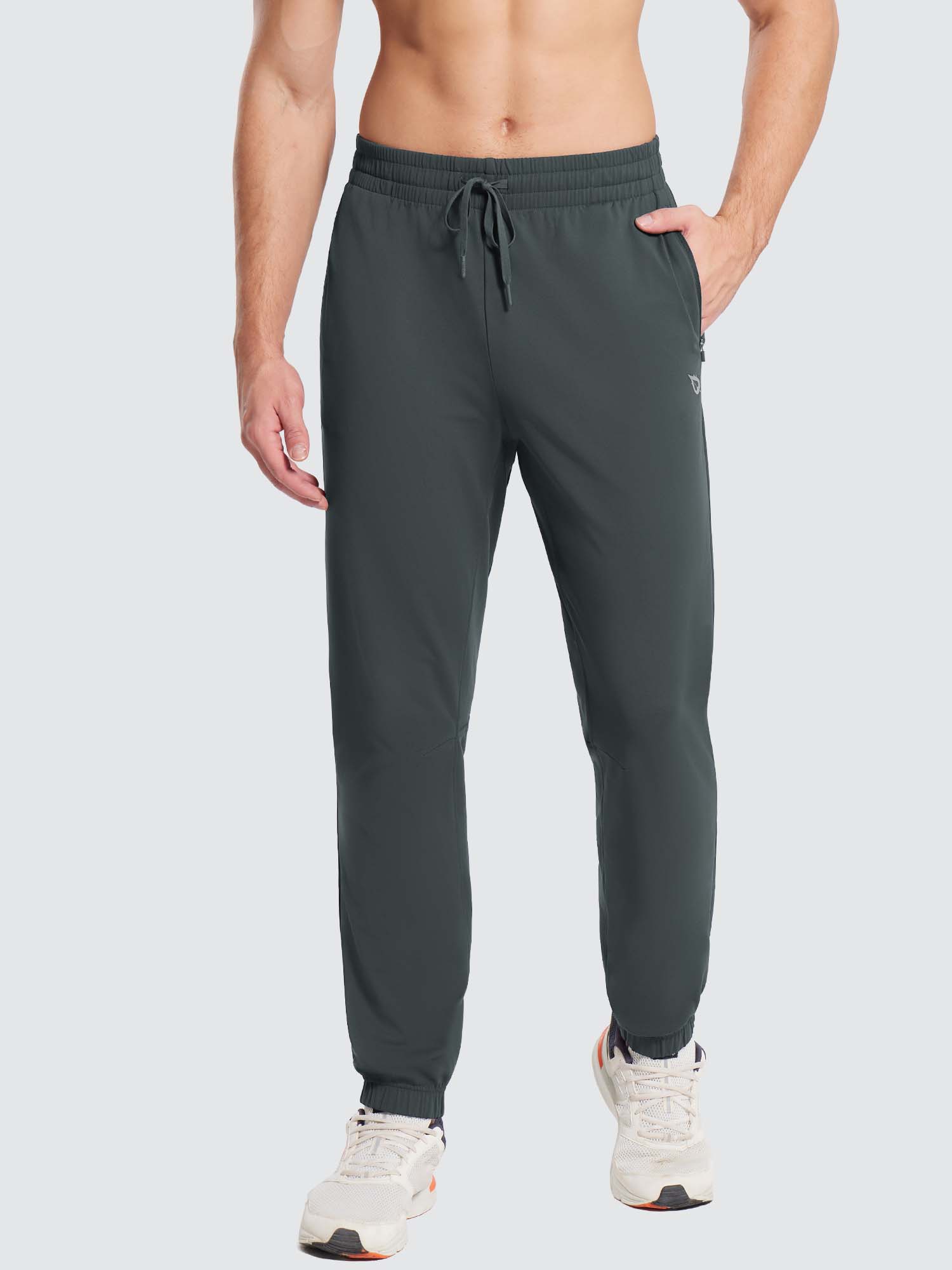 Men's Reflective Fleece Jogger Pants - Dark Gray / S