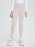 Girls' Fleece-Lined Yoga Leggings - Light Purple / S