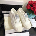 Designer Canvas Shoes No Shoelace Candy Color Flat Sneakers Casual Slip-ons Lazy Canvas Shoes
