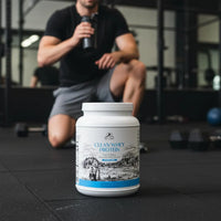Clean Whey Protein | Grass-Fed Undenatured Goat Whey Protein Powder | 24 G Protein per Serving, All Natural, Non-Gmo, High in Branch Chain Amino Acids | Unsweetened | 15 Servings - 16 Oz