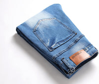 Men'S Slim Fit Stretch Jeans Ripped Skinny Jeans for Men, Distressed Straight Leg Fashion Comfort Flex Waist Pants