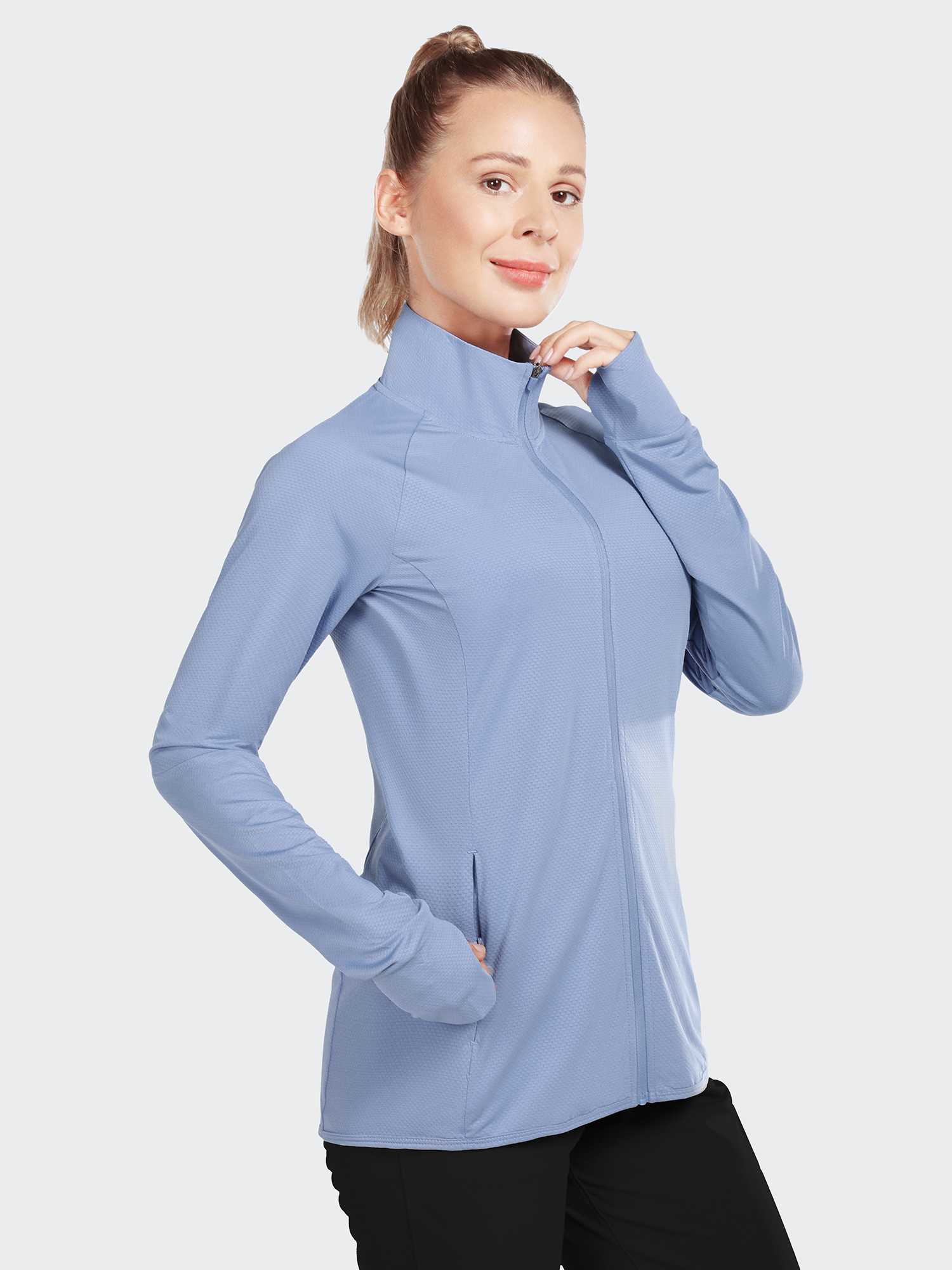 Women's Full Zip UPF 50+ Sun Protection Jacket - Blue / S