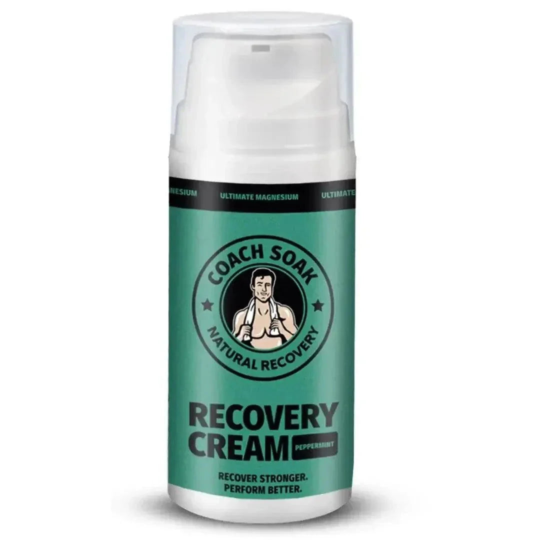Coach Soak Magnesium Recovery Cream | Fast Muscle Relief - Peppermint