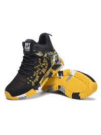 Men's Steel Toe Work Boots - Indestructible Safety Shoes for Construction & Outdoor Work - Anti-Smash & Anti-Puncture Protection - Yellow