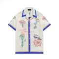 Luxury Designer Shirts Mens Fashion Geometric print bowling shirt Hawaii Floral Casual Shirts Men Slim Fit Short Sleeve Variety