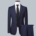 K735 Men's Plaid Lapel Long Sleeve Business Jacket - Spring & Autumn Collection