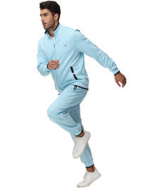 Men'S Tracksuits Sweatsuits for Men Set Track Suits 2 Piece Casual Athletic Jogging Warm up Full Zip Sweat Suits Grayblue M